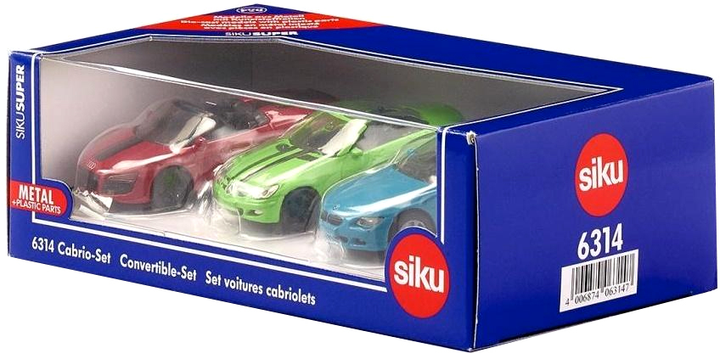 Zestaw samochodów Siku Super Kabriolety 3 szt (4006874063147) - obraz 2