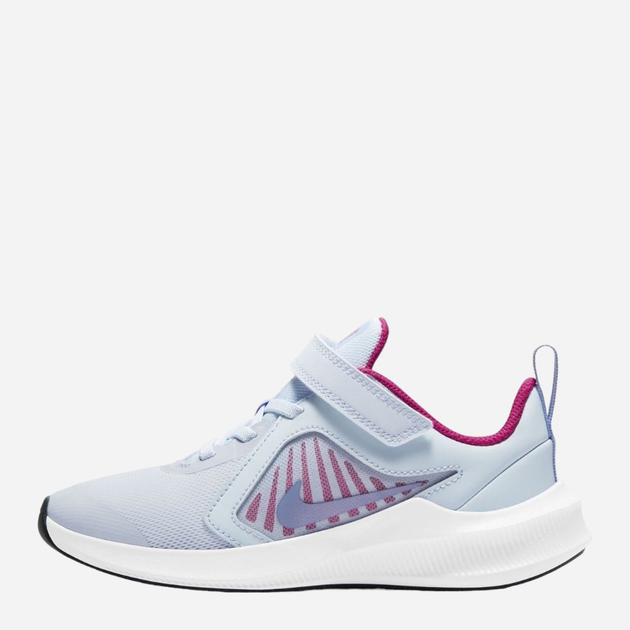 Buty sportowe dziecięce dla dziewczynki na rzepy Nike Downshifter 10 (PSV) CJ2067-010 27.5 Szare (194502486773) - obraz 3