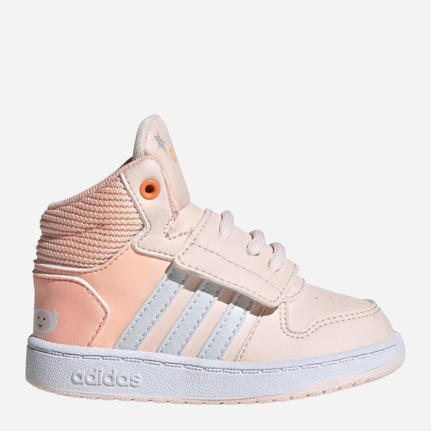 Дитячі високі кросівки для дівчинки Adidas Hoops Mid 2.0 I FW4924 25 Персикові (4060519649318) - зображення 1