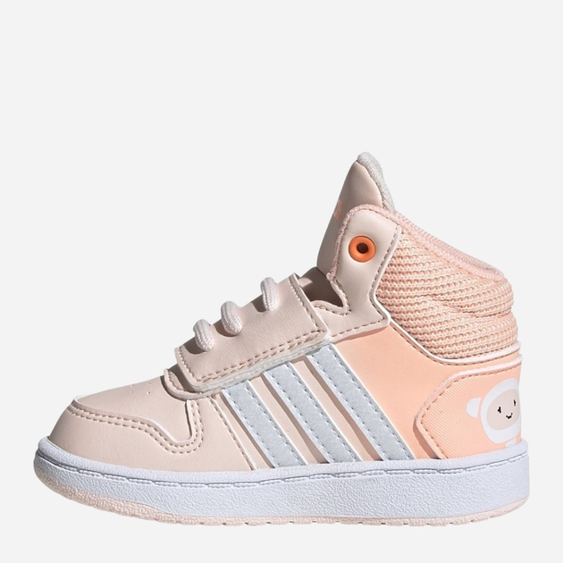 Дитячі високі кросівки для дівчинки adidas Hoops Mid 2.0 I FW4924 26 Персикові (4060519649349) - зображення 3