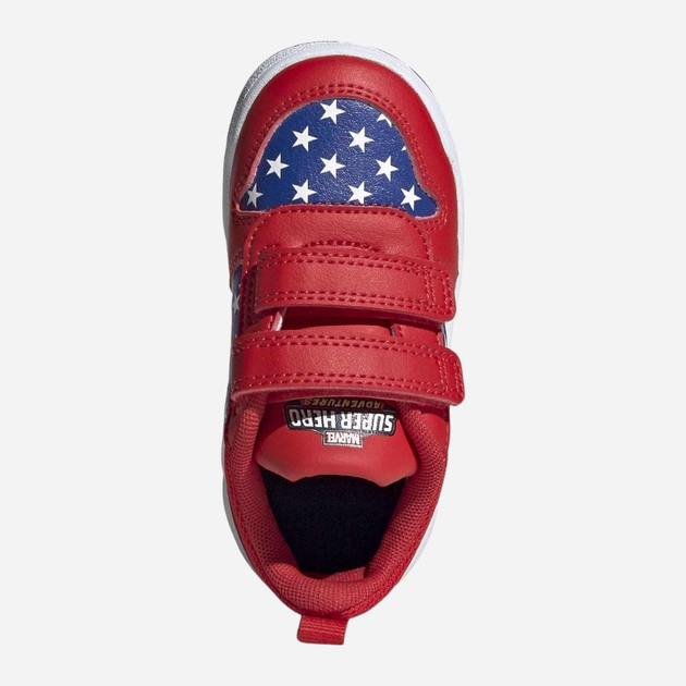 Buty sportowe chłopięce na rzepy adidas Tensaur I FY9193 22 Czerwone z niebieskim (4062065929357) - obraz 3