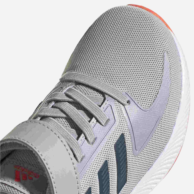 Buty sportowe dziecięce dla dziewczynki na rzepy adidas Runfalcon 2.0 C FZ0115 28.5 Szare (4064036679858) - obraz 6