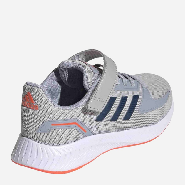Buty sportowe dziecięce dla dziewczynki na rzepy adidas Runfalcon 2.0 C FZ0115 31.5 Szare (4064036679810) - obraz 4