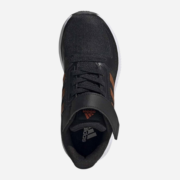 Buty sportowe chłopięce na rzepy adidas Runfalcon 2.0 C FZ0116 30.5 Czarne z brązowym (4064036736766) - obraz 4