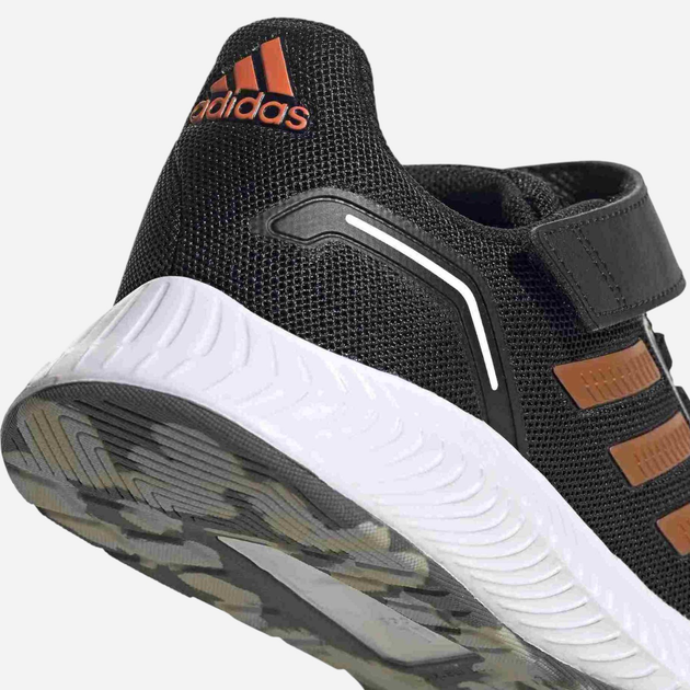 Buty sportowe chłopięce na rzepy adidas Runfalcon 2.0 C FZ0116 30.5 Czarne z brązowym (4064036736766) - obraz 5