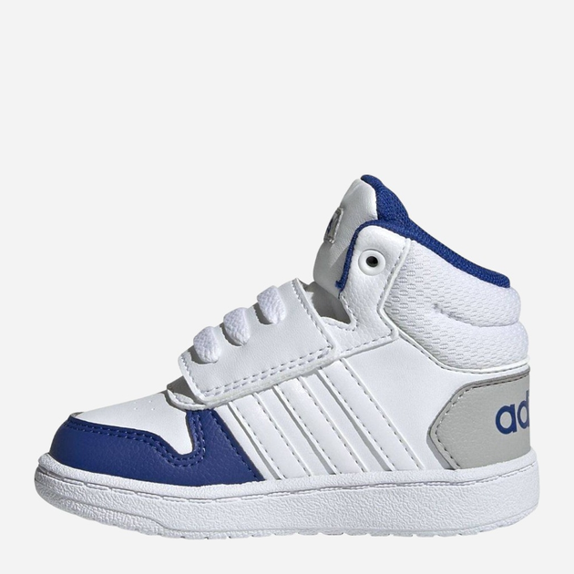 Buty sportowe chłopięce na rzepy za kostkę Adidas Hoops Mid 2.0 I GW4838 25 Białe (4064049362754) - obraz 2