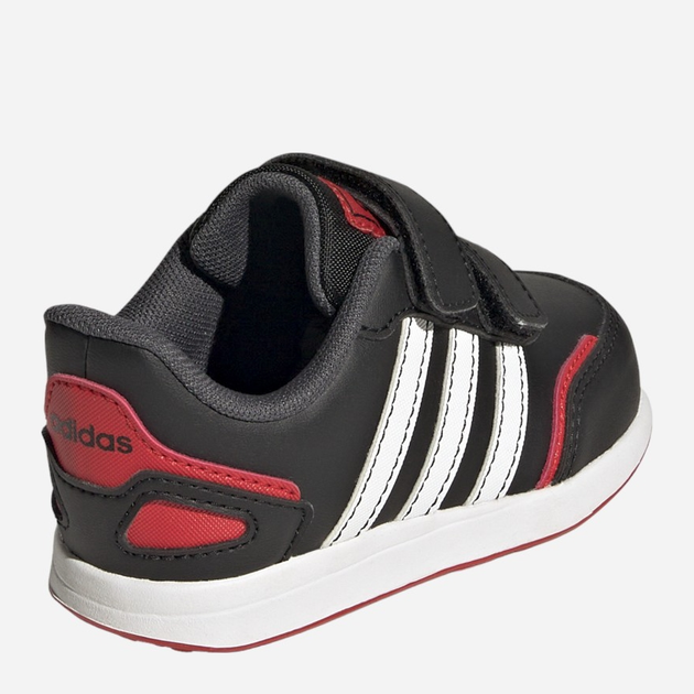 Дитячі кросівки для хлопчика adidas Vs Switch 3 Cf I GW6607 24 Чорні з білим і червоним (4065426096866) - зображення 4