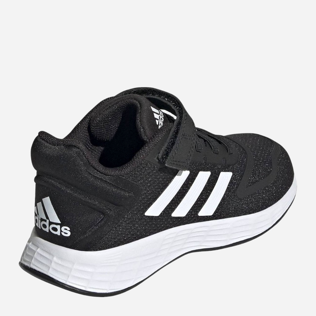 Buty sportowe chłopięce na rzepy adidas Duramo 10 El K GZ0649 32 Czarne z białym (4065418318525) - obraz 4