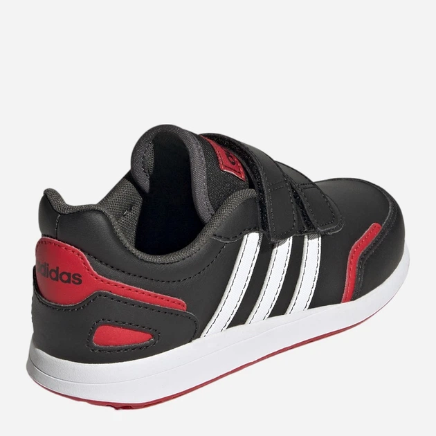 Buty sportowe chłopięce na rzepy adidas Vs Switch 3 Cf C GZ1951 32 Czarne z białym i czerwonym (4065427484587) - obraz 4