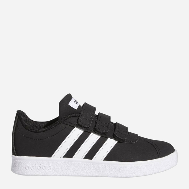 Tenisówki chłopięce na rzepy adidas Vl Court 2.0 Cf C GZ3324 28 Czarne (4065419425680) - obraz 1