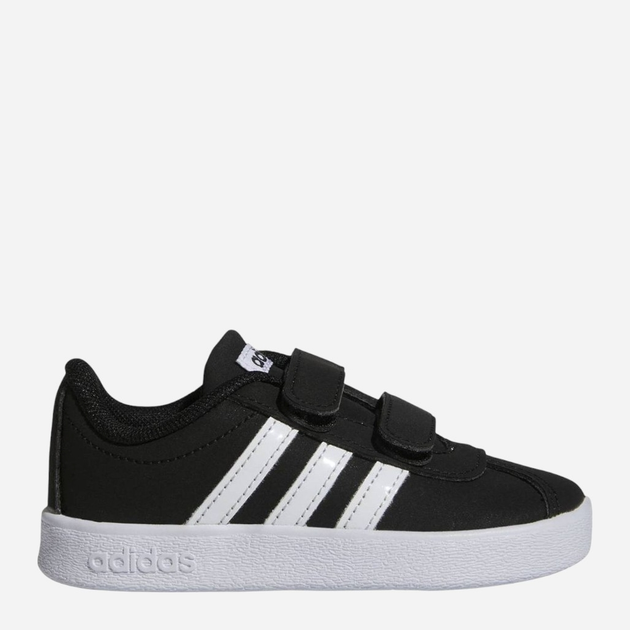 Tenisówki chłopięce na rzepy Adidas Vl Court 2.0 Cf C GZ3328 21 Czarne (4065419406405) - obraz 1