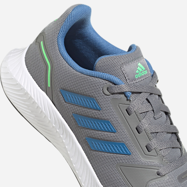 Підліткові кросівки для хлопчика adidas Tensaur Run 2.0 K GZ7421 38 Сірі (4064048169385) - зображення 5