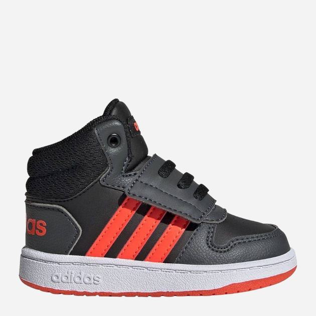 Buty sportowe chłopięce na rzepy za kostkę Adidas Hoops Mid 2.0 I GZ7780 20 Czarne (4064049358948) - obraz 1