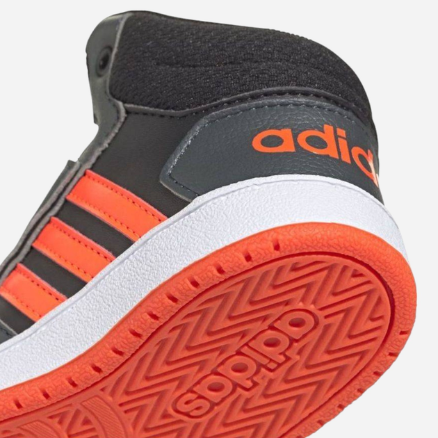 Buty sportowe chłopięce na rzepy za kostkę adidas Hoops Mid 2.0 I GZ7780 23 Czarne (4064049362631) - obraz 6