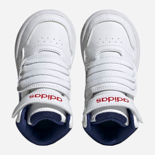 Дитячі високі кросівки для хлопчика adidas Hoops Mid 3.0 Aс I GZ9650 27 Білі (4066746092026) - зображення 5