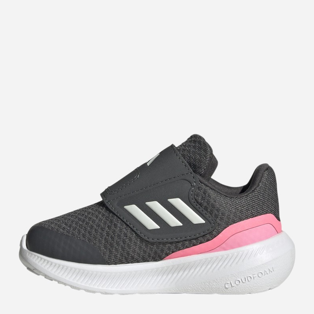 Buty sportowe dziecięce dla dziewczynki na rzepy Adidas Runfalcon 3.0 AC I HP5859 23.5 Szare (4066749848712) - obraz 2