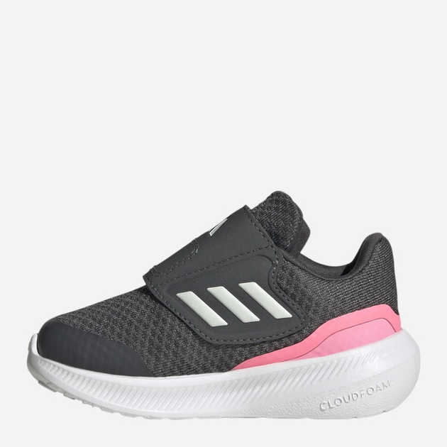 Buty sportowe dziecięce dla dziewczynki na rzepy Adidas Runfalcon 3.0 AC I HP5859 27 Szare (4066749848675) - obraz 2