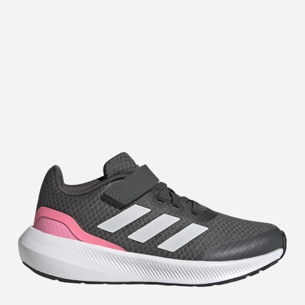 Buty sportowe dziecięce dla dziewczynki na rzepy Adidas Runfalcon 3.0 El K HP5873 28 Szare (4066749887131) - obraz 1