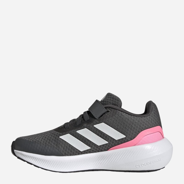 Buty sportowe dziecięce dla dziewczynki na rzepy adidas Runfalcon 3.0 El K HP5873 30 Szare (4066749887070) - obraz 2