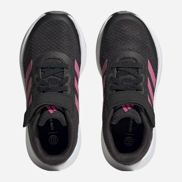 Buty sportowe dziecięce dla dziewczynki na rzepy adidas Runfalcon 3.0 El K HP5875 29 Czarne (4066749879310) - obraz 4
