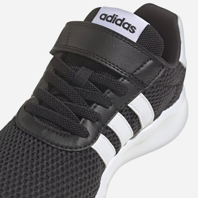 Дитячі кросівки для хлопчика adidas Lite Racer 3.0 El K HQ3763 29 Чорні з білим (4066748642724) - зображення 4
