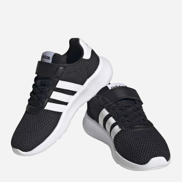 Дитячі кросівки для хлопчика adidas Lite Racer 3.0 El K HQ3763 29 Чорні з білим (4066748642724) - зображення 6