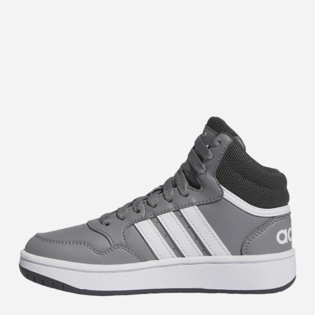 Підліткові високі кросівки для хлопчика adidas Hoops 3.0 Mid K IF2721 37.5 Сірі (4066756547387) - зображення 3