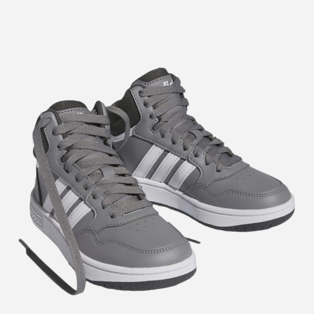 Buty sportowe chłopięce za kostkę Adidas Hoops 3.0 Mid K IF2721 38 Szare (4066756547318) - obraz 2