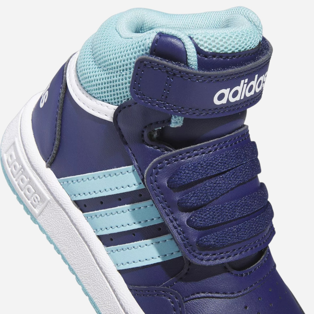 Дитячі високі кросівки для хлопчика adidas Hoops Mid 3.0 Aс I IF5314 21 Cині (4066756636876) - зображення 4