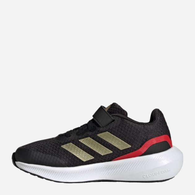 Buty sportowe chłopięce na rzepy adidas Runfalcon 3.0 El K IG5384 32 Czarne z ciemnozielonym i czerwonym (4066755595716) - obraz 3