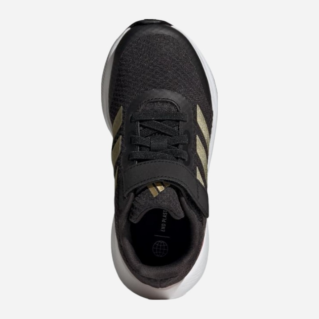 Підліткові кросівки для хлопчика adidas Runfalcon 3.0 El K IG5384 35 Чорні з темно-зеленим і червоним (4066755595747) - зображення 5