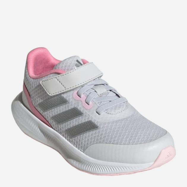 Buty sportowe dziecięce dla dziewczynki na rzepy adidas Runfalcon 3.0 El K IG7278 28 Szare (4066756294571) - obraz 2