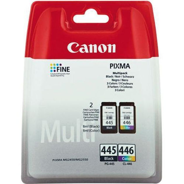 Картридж Canon PG-445 MULTI (чорний PG-445 + кольоровий CL-446) (PIXMA ...