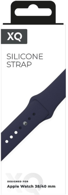 Ремінець Xqisit Silicone Strap для Apple Watch 38/40 мм Blue (4029948093512) - зображення 2
