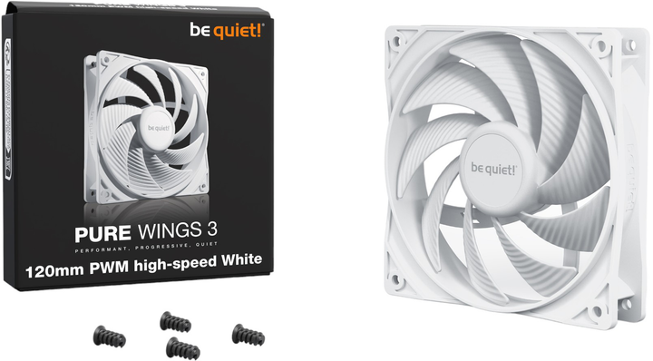 Chłodzenie be quiet! Pure Wings 3 high-speed PWM 120mm BL111 (4260052190982) - obraz 3