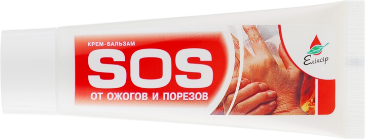 Крем-бальзам "SOS" від опіків і порізів - Еліксір 75ml (420127-31473) - изображение 2