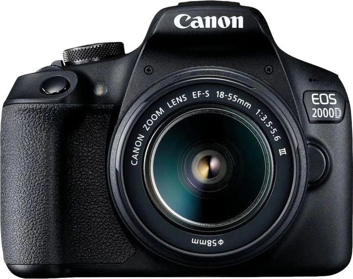 Aparat fotograficzny Canon EOS 2000D + EF-S 18-55mm III Lens (2728C002) - obraz 1