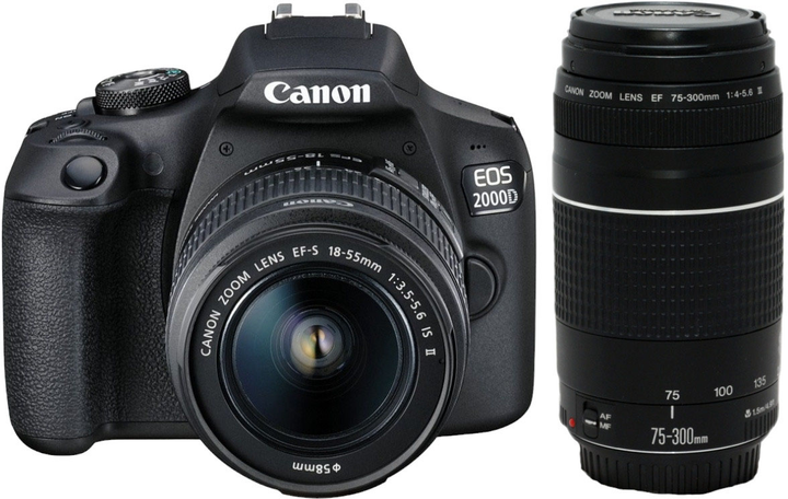 Aparat fotograficzny Canon EOS 2000D + EF-S 18-55mm III Lens (2728C002) - obraz 2