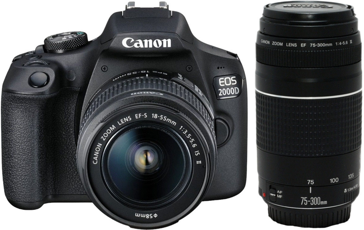 Фотоапарат Canon EOS 2000D + EF-S 18-55mm III Lens (2728C002) - зображення 2