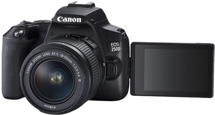 Aparat fotograficzny Canon EOS 250D + obiektyw 18-55mm DC III (2728C002) - obraz 1