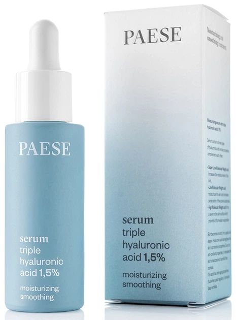 Serum do twarzy Paese Potrójny kwas hialuronowy 1.5% 30 ml (5901698571719) - obraz 2