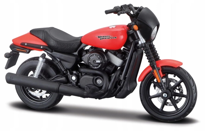 Metalowy model motocykla Maisto Harley-Davidson Street 750 Czerwony 1:12 (5907543777138) - obraz 1