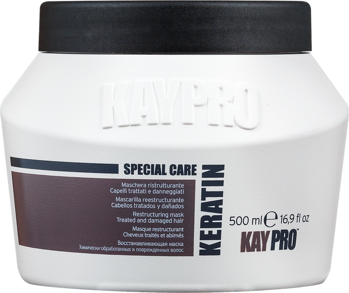 Реструктурирующая маска с кератином Kay Pro Keratin Special Care, 500 мл - Фото 1 Реструктурирующая маска с кератином Kay Pro Keratin Special Care, 500 мл - изображение 1
