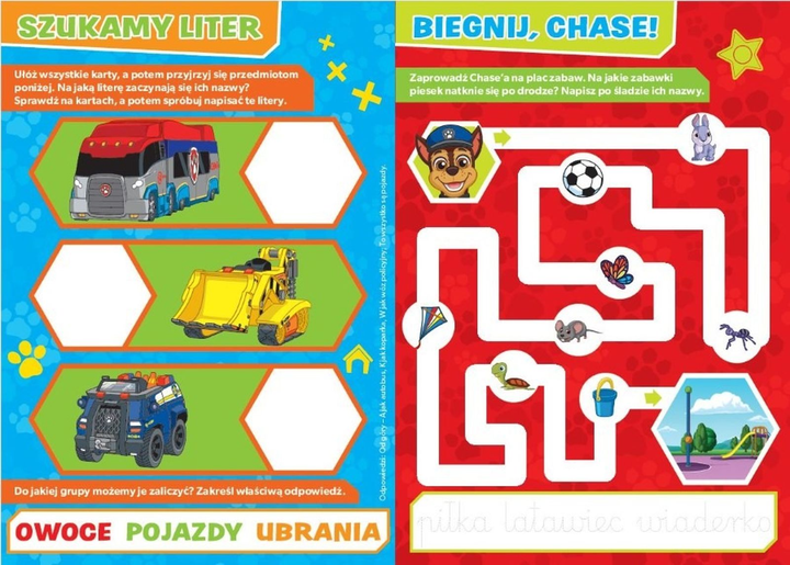 Psi Patrol. Alfabet pełen przygód (9788382824995) - obraz 3