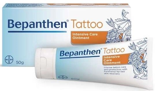 Maść do ciała Bayer Bepanthen Tattoo Intense Care Ointment 50 g (5908229303795) - obraz 1