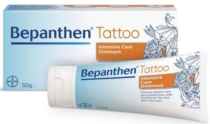 Maść do ciała Bayer Bepanthen Tattoo Intense Care Ointment 50 g (5908229303795) - obraz 1