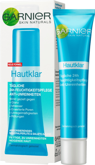 Krem do twarzy Garnier Skin Naturals Hautklar na dzień 40 ml (3600540033635) - obraz 2