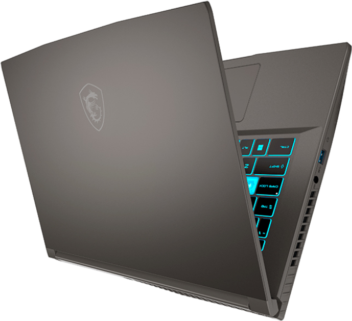 Ноутбук MSI Thin 15 B12 (B12UCX-1886XUA) Cosmos Gray / 15.6" IPS Full HD 144 Гц / Intel Core i5-12450H / RAM 16 ГБ / SSD 512 ГБ / nVidia GeForce RTX 2050, 4 ГБ - изображение 5