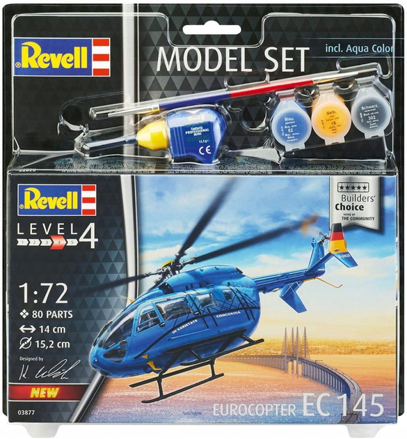Збірна модель Revell Eurocopter EC 145 масштаб 1:72 (4009803638775) - зображення 1