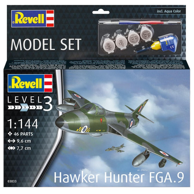Збірна модель Revell Hawker Hunter FGA 9 масштаб 1:144 (4009803163833) - зображення 1